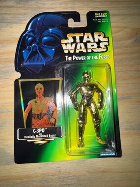 Star Wars Action Figure Carded Backer - Black, Yellow, Gold Artwork